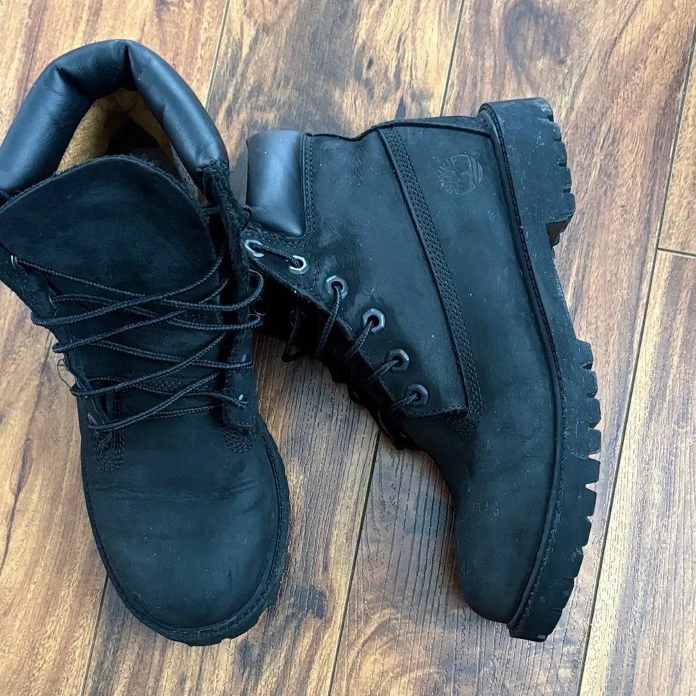 Timberland Kids Black Boots